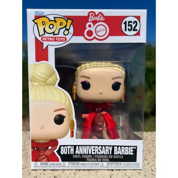Funko Pop Retro Toys - Barbie 80 Mattel - 80th Anniversary Barbie (#152, NEW) - Picture 1 of 8